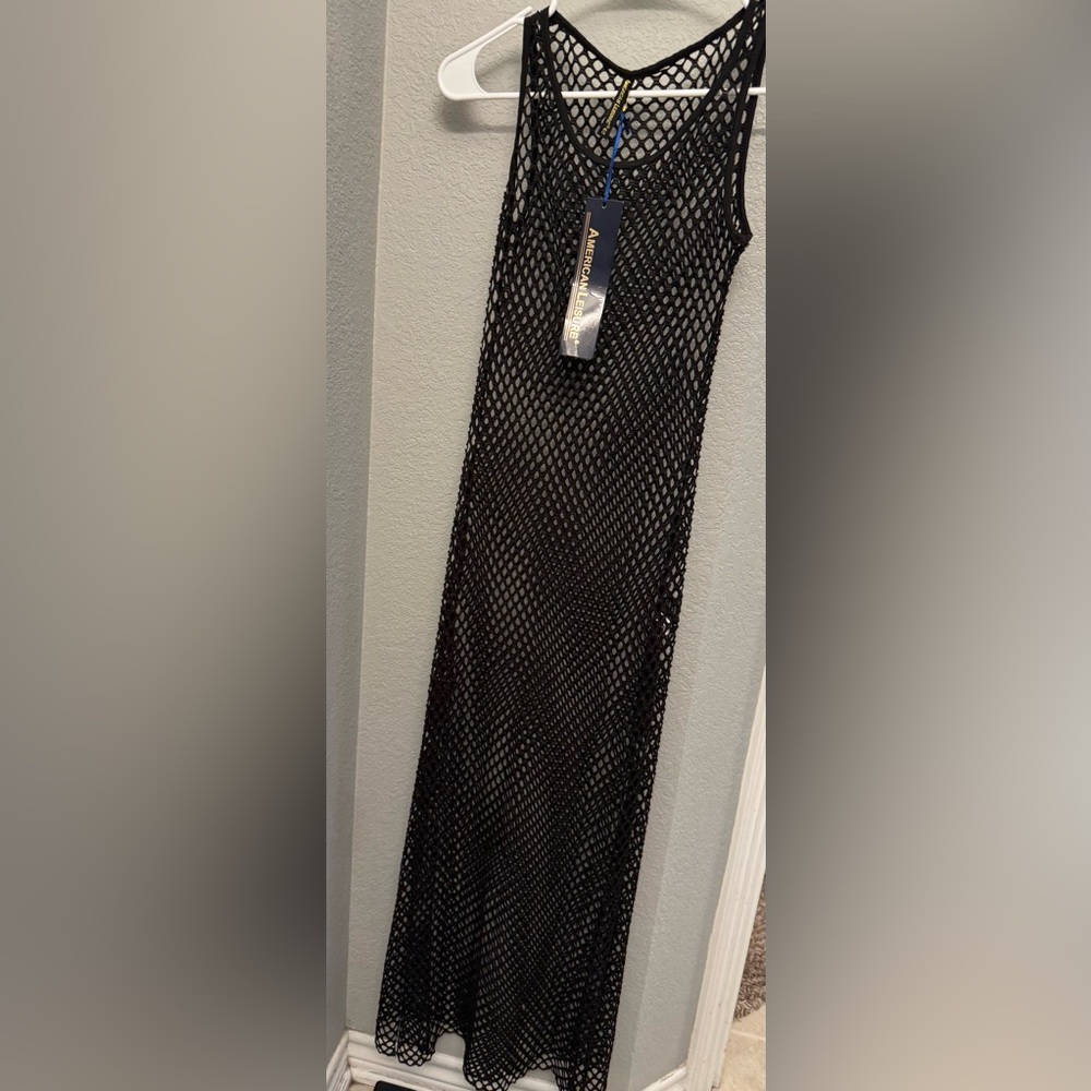 Small Black Fishnet Dress/ bathing suit coverup